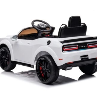 COCHE NIÑOS DODGE SRT 12V, RC PARENTAL, BLANCO - INDA472-AC-BDM0955